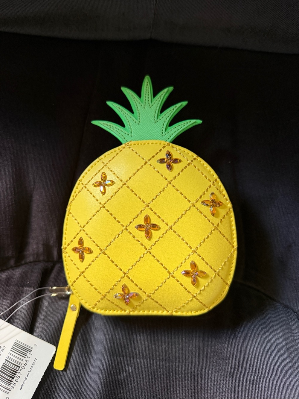 kate spade Yellow and Green Pineapple Coin Purse